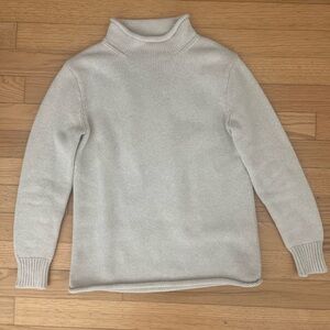 J.Crew Always Grey Cotton Rollneck Turtleneck Sweater XS